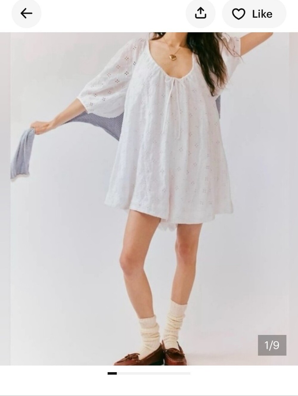 Free People White Eyelet Romper